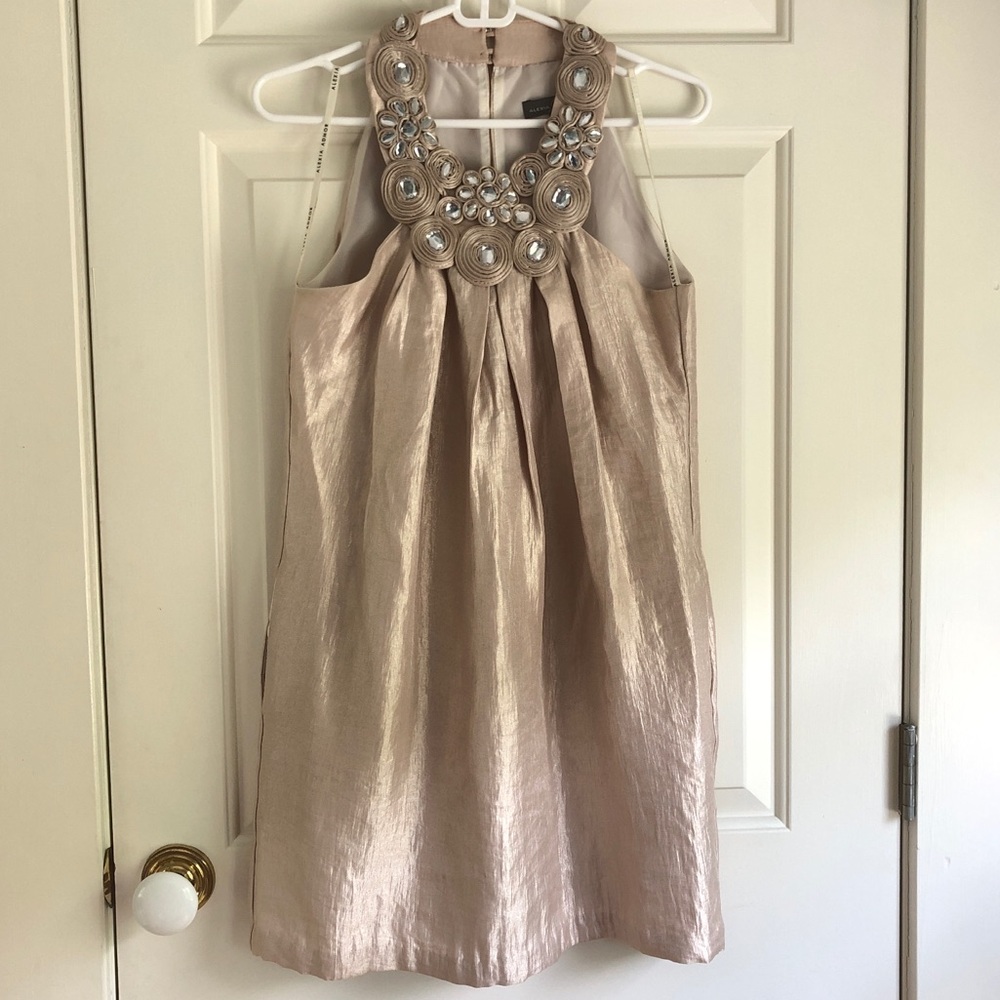 Gold Jewel Embellished Dress